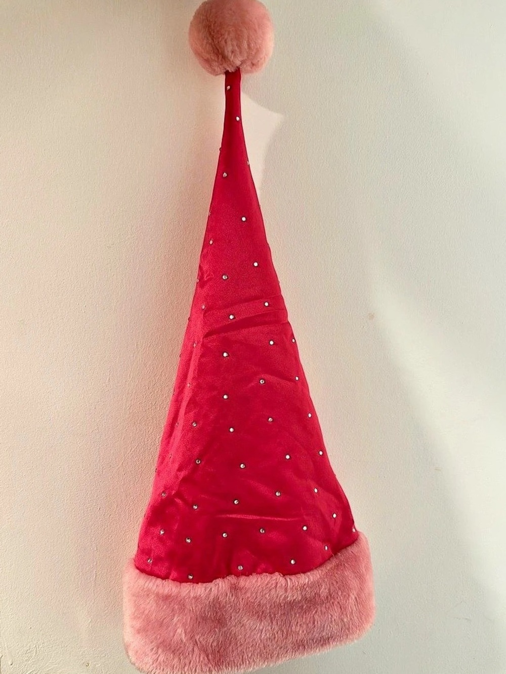 Victoria’s Secret Sexy Little Things Pink Rhinestone Santa Hat Y2K Era